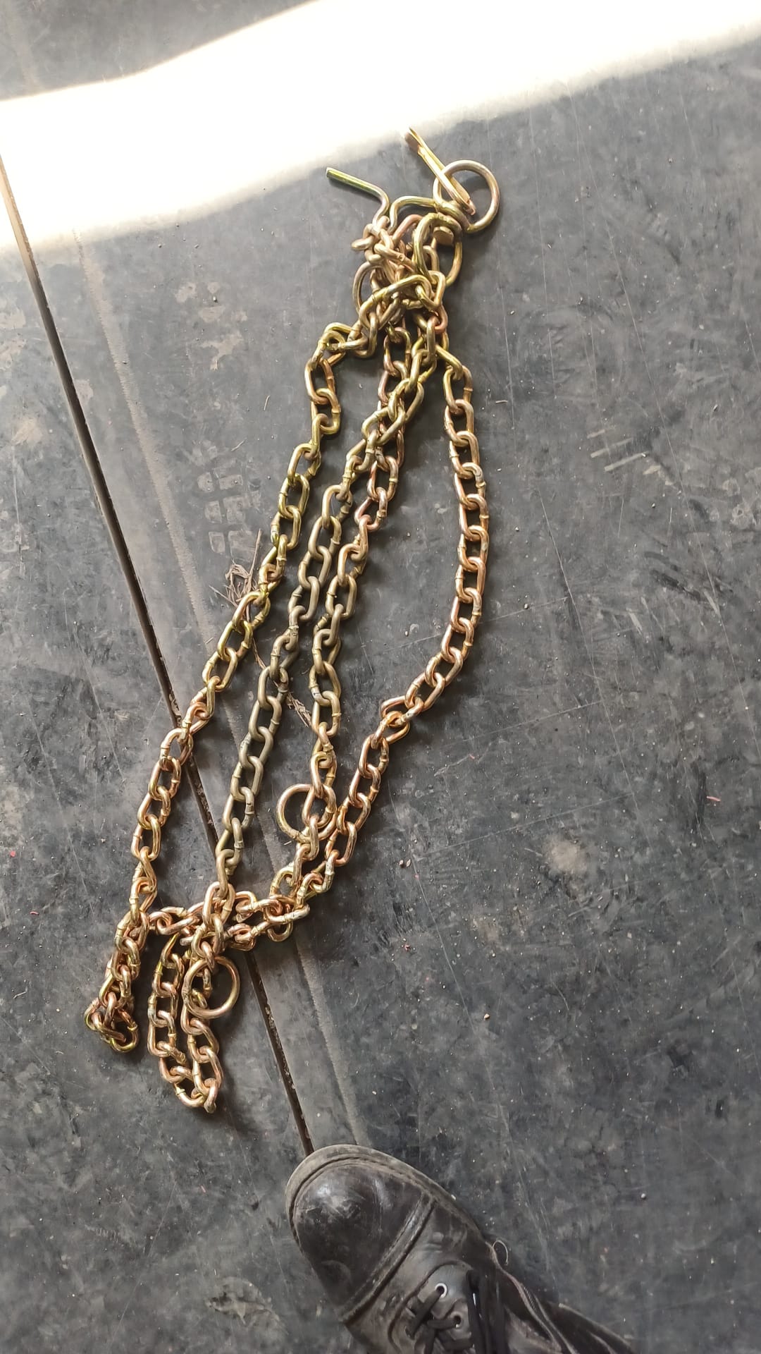 Burgulu köpek zincir 6 mm 3 mt