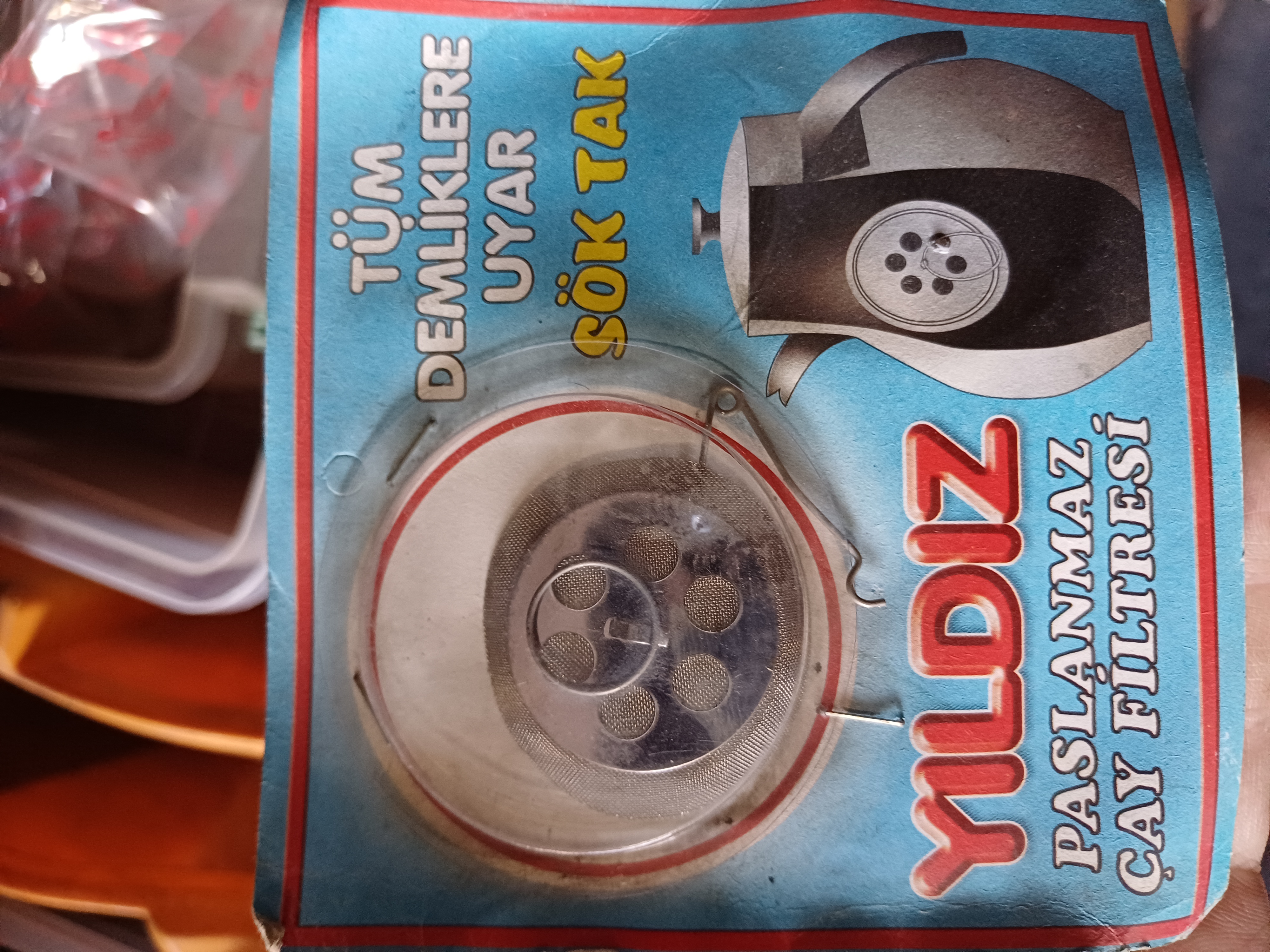 Çaydanlık süzgeci