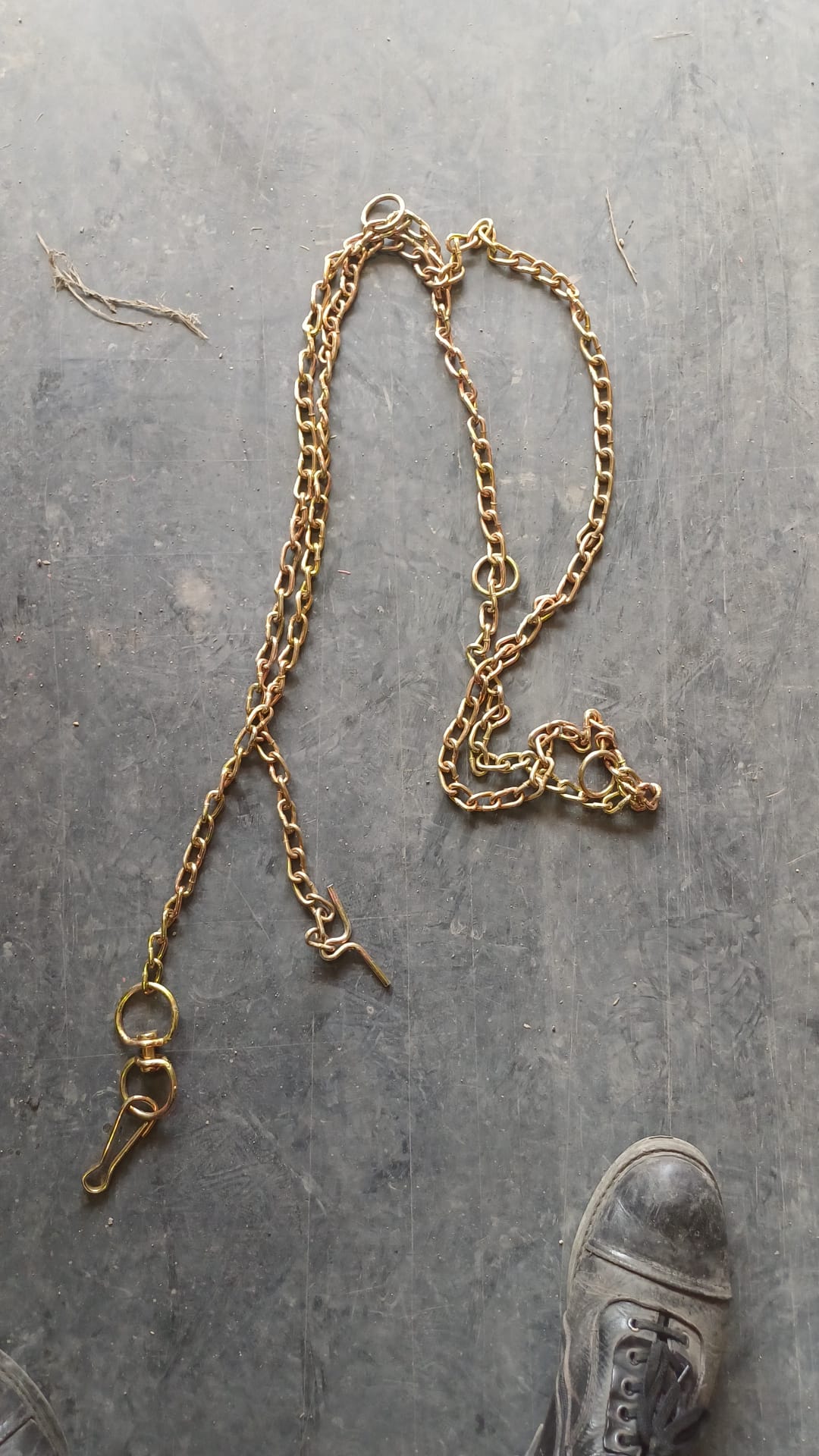 Burgulu köpek zincir 4 mm 3 mt